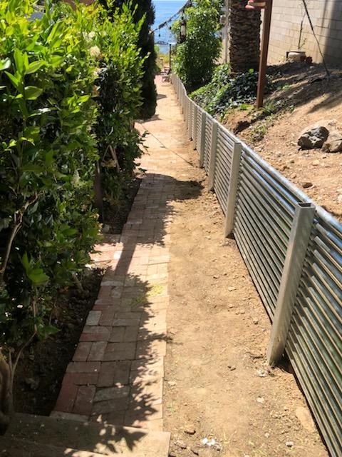 7/8 corrugated retaining wall 18 ga with 3/16 wall posts
